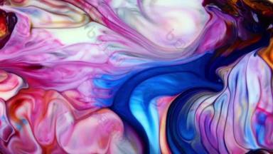 银河振动色彩质感风格的流体画摘要质构密集色泽混合.